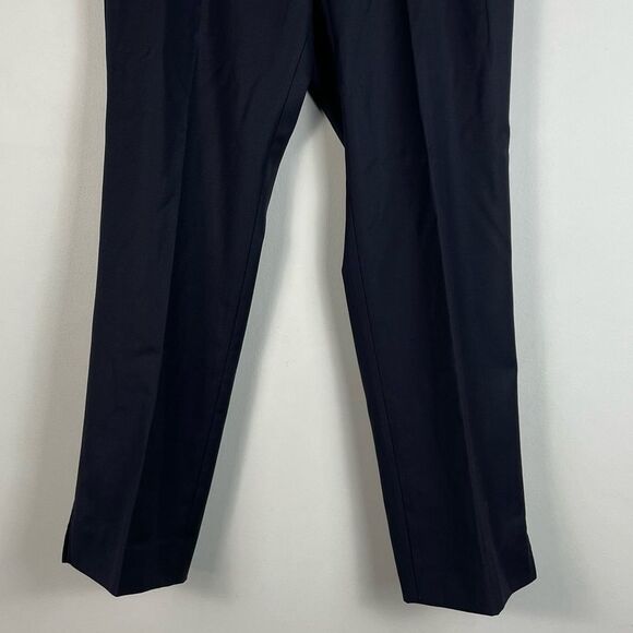 Faconnable Wool Trouser Pants Sz 12 NEW Office Lightweight Midrise Straight Leg - Picture 3 of 9